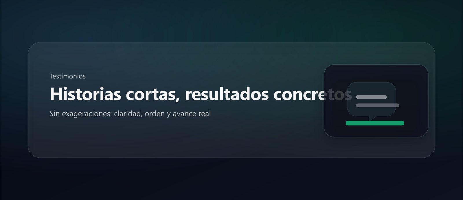 Banner de testimonios